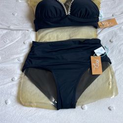 Kona Sol Waisted Bikini Size Small
