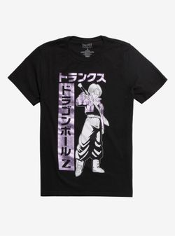 Dragon Ball Z Future Trunks Purple Foil T-Shirt (X-Large) (New with Tags)