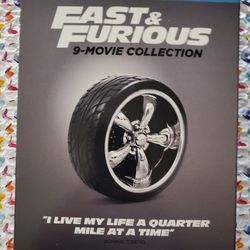 FAST AND FURIOUS 9 MOVIE COLLECTION  (BLU-RAY + DIGITAL COPY) 