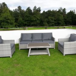 BRAND NEW - Grey 4pc Outdoor Patio Set