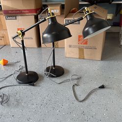 2 Ikea desk lamps