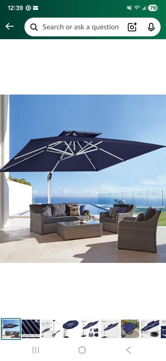 Square Umbrella Off Base