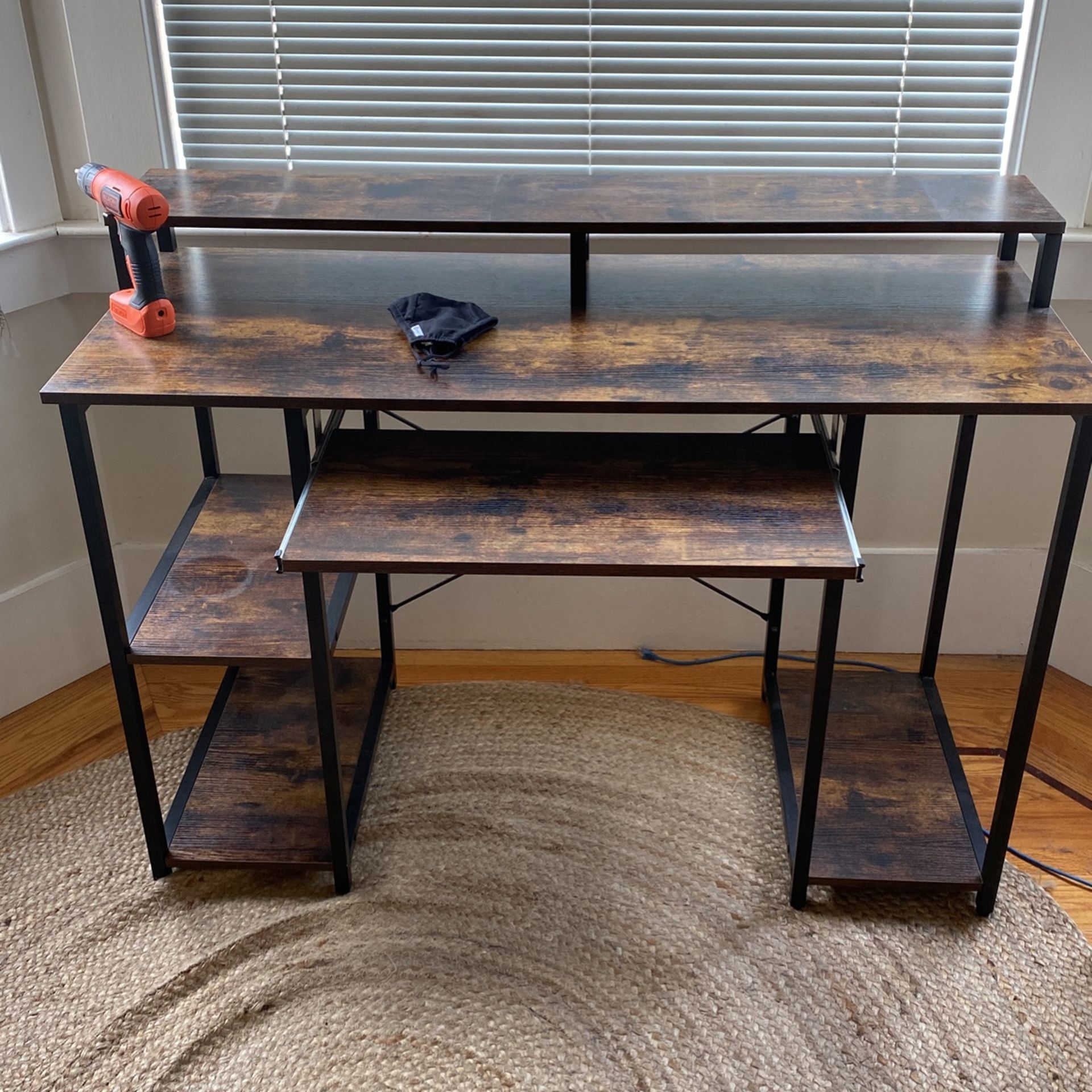 Brown Wood Desk 