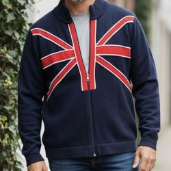 Great Britain - Union Jack. Zip up Men’s Medium. $80