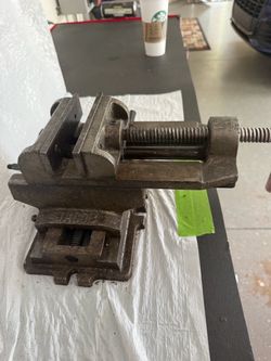 Vintage REED 205 5” Heavy-Duty Bench Vise – Swivel Base