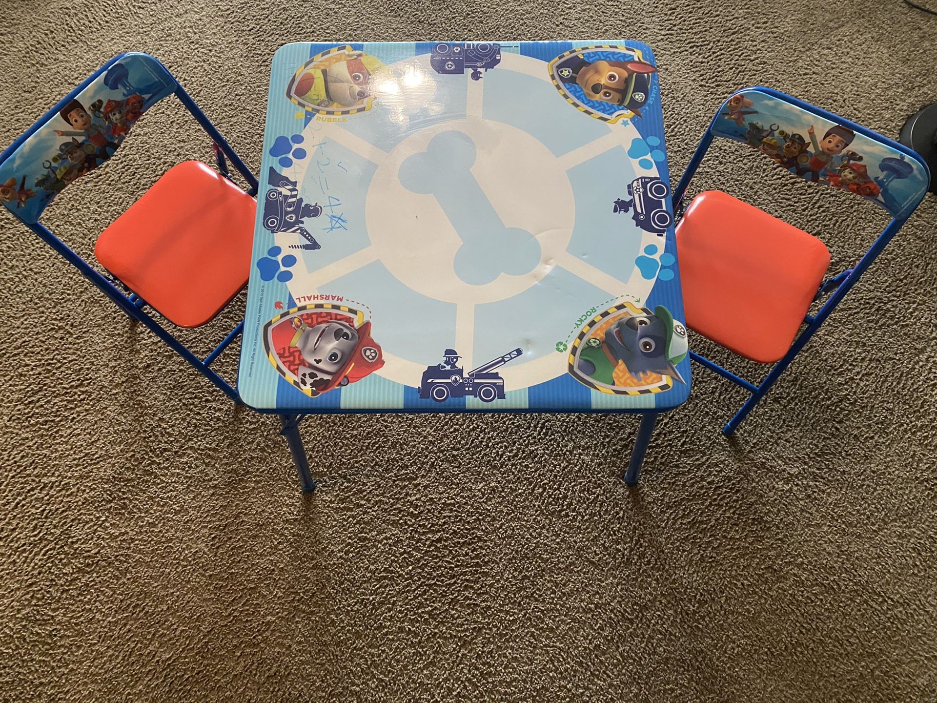 Kids Paw patrol desk and chair