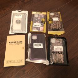 8 PCs iPhone 11 Case with Tempered Glass Screen Protector