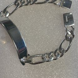 fine silver gentlemen's slave with secure hook, easy to remove