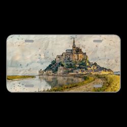 License Plate Novelty Car Front Landscape Countryside Scenic View