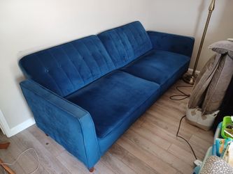 Blue Microfiber Couch