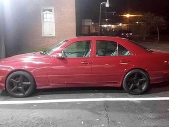 Red E320 Mercedes Benz