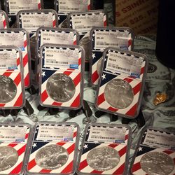 1986 to 2020 ms 69silver eagle lot