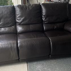 Brown Leather Couch