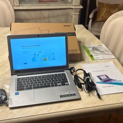 ACER CHROMEBOOK 14 CB3-431 With Wireless Optical Mouse Power Cord And More. 