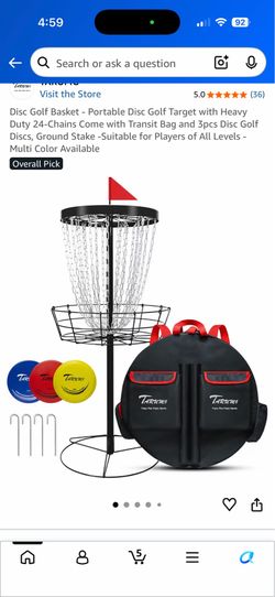 Frisbee golf set