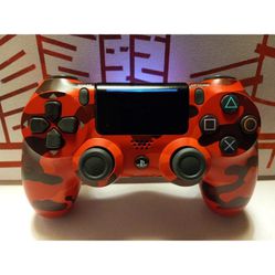  Sony PS4  Red Camo Wireless Controller 