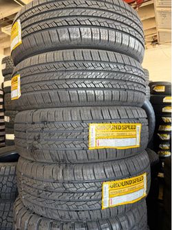 235/60/R18 marca GROUNDSPEED las 4 llantas nuevas instaladas y balanceadas