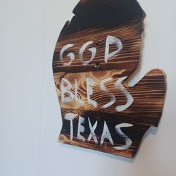 "GOD BLESS TEXAS" Sarcastic Home Decour Plaque