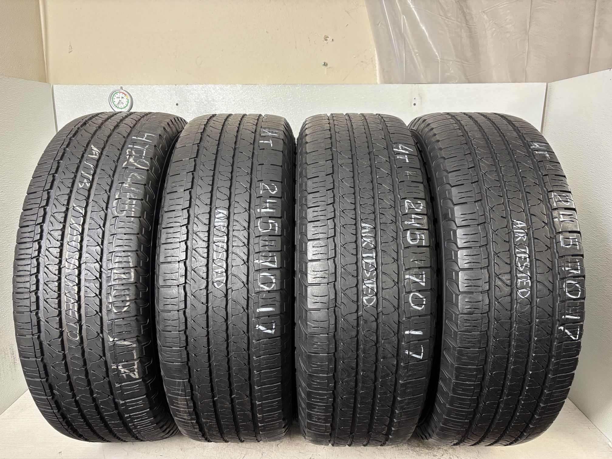 Set 4 Tires 245 70 17 Goodyear Fortera Hl High Treac No Repairs