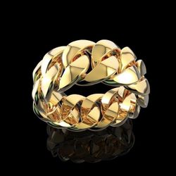 Curb Link Ring Gold 10k & 14k