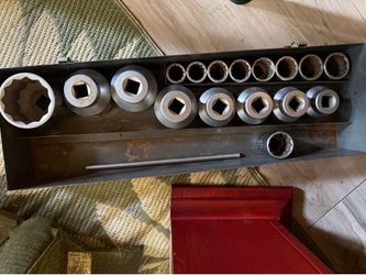 Vintage Industrial Socket Set with Original Case