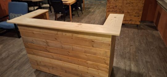 Barra.  Wood 🍸 Bar.  Heavy Duty  6tt W.