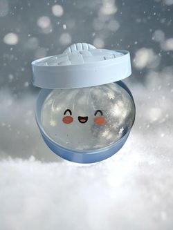 RMS Crazy Fun Mystery Dumpling Penguin Edition Clear Snowflake RARE Viral Squishy