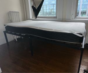 Bed frame and mattress (twin bed)