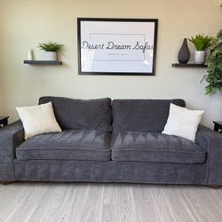 Living Spaces Microfiber Oversized Loveseat Sofa 