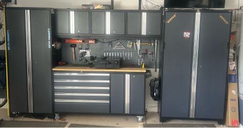 Toolbox and cabinets