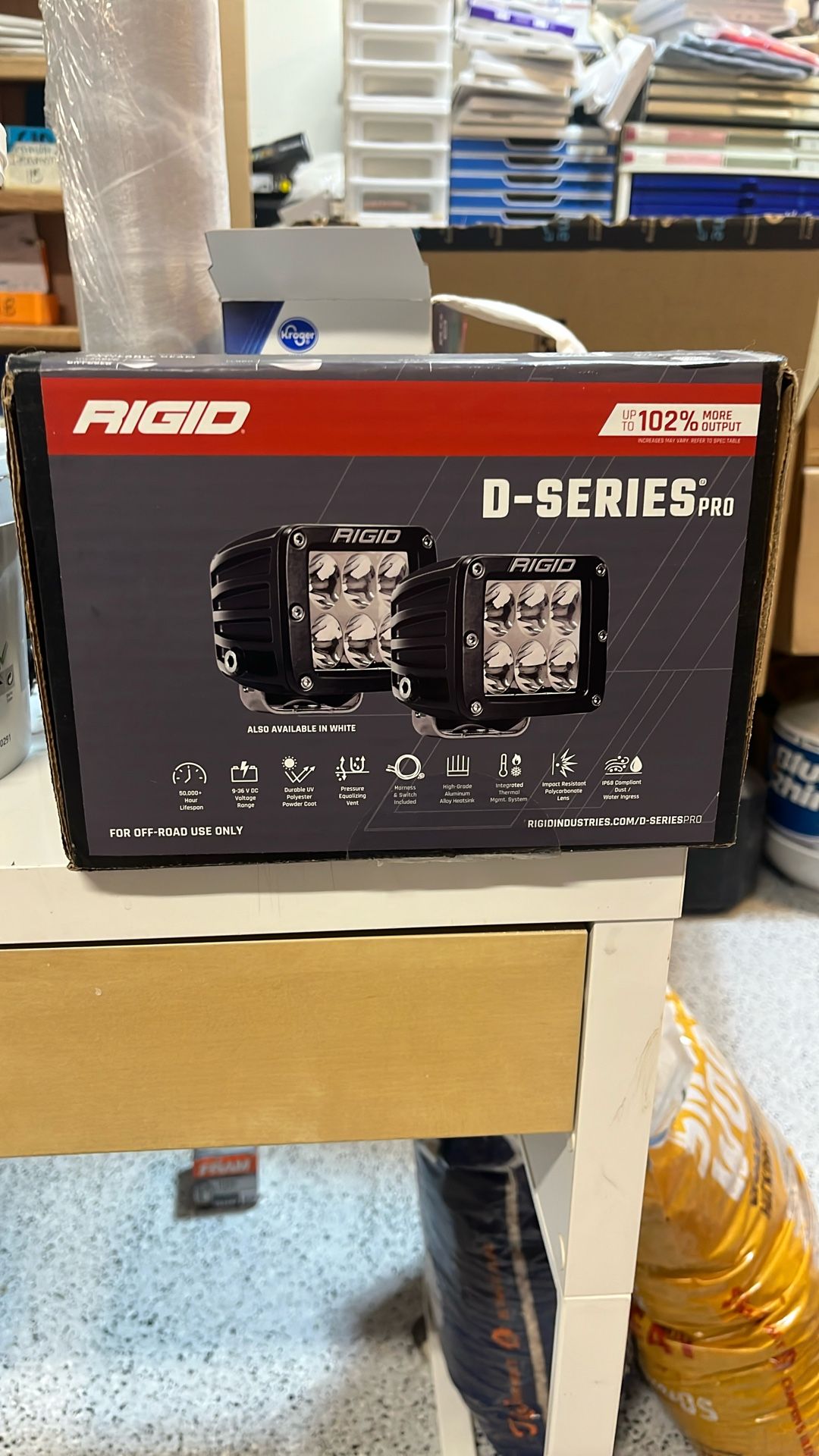 Rigid D-Series Pro Flood Lights SM/2 New Unused Off-road Use Only