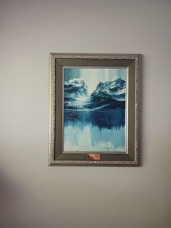 Oil Paintings 🖼 On Canvas By RC Stanley ( Glacier Might) 1975