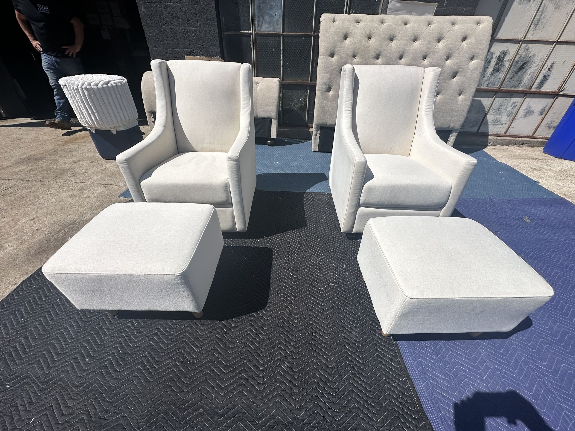Toco Swivel Glider with Ottoman Set