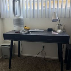 O'Dwyer 2 Drawer Black Desk