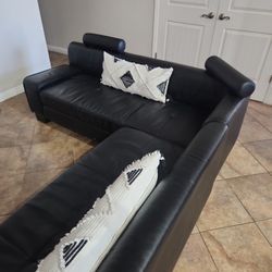 Black Leather Couch