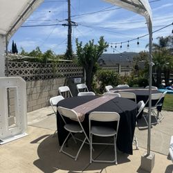 Tables, Chairs, Tents, Tent Draping, Marquee, Balloon decor