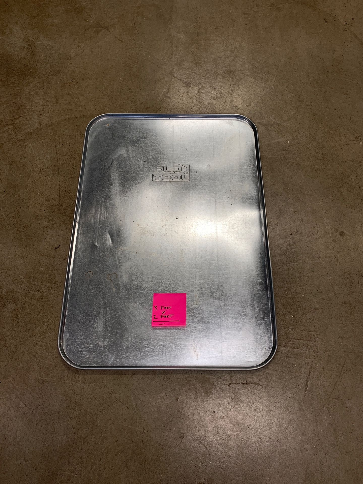 Drip tray aluminum for under the car