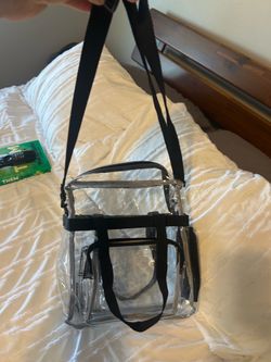 Clear messenger bag with straps