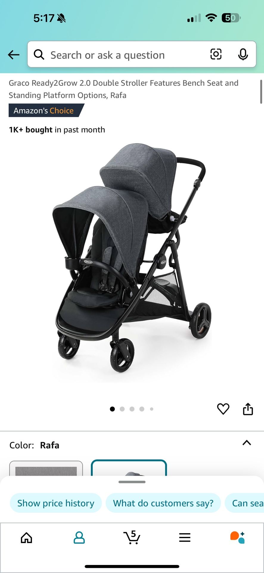 Graco Ready2Grow 2.0 Double Stroller