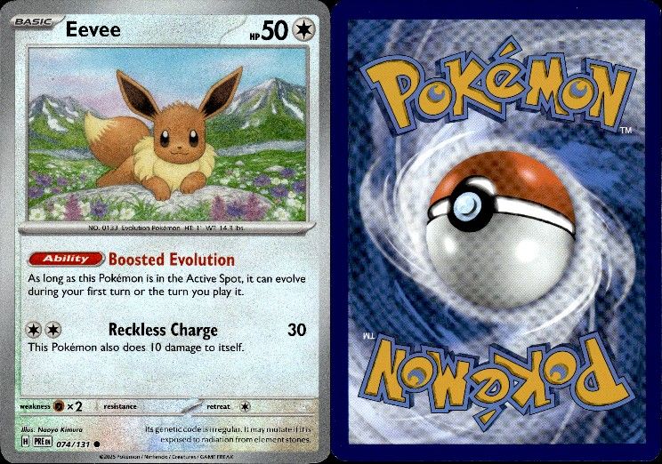 Eevee [Poke Ball] #74 Pokemon Prismatic Evolutions