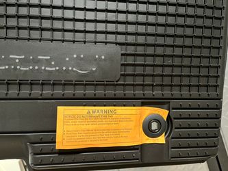 Black All-Weather Rubber Car Floor Mat