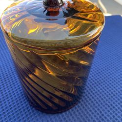 Vintage amber glass