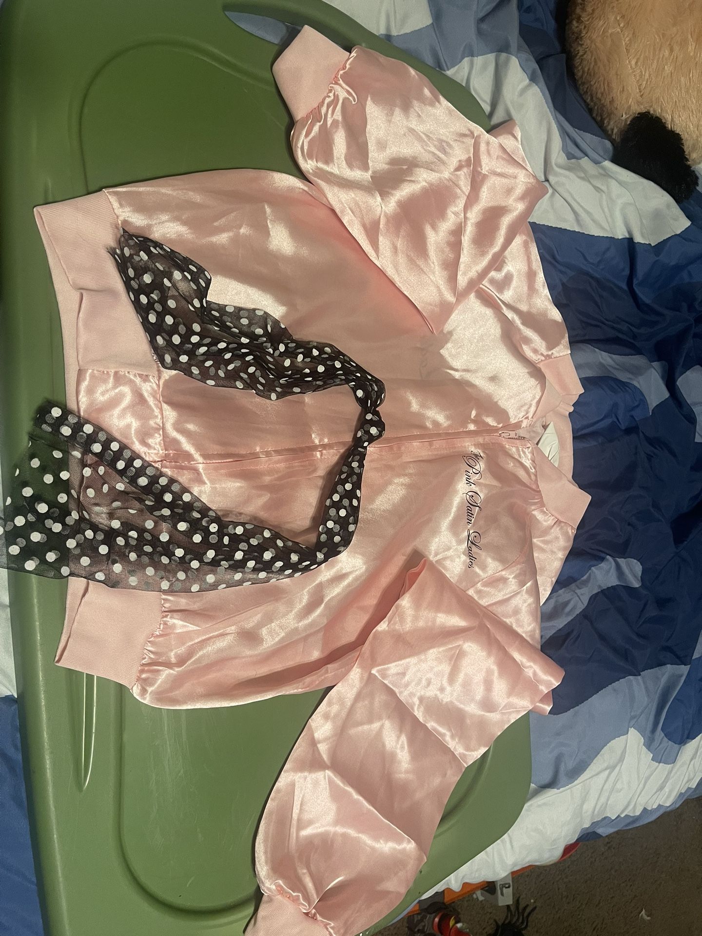 Pink Lady Jacket And Hair Sash