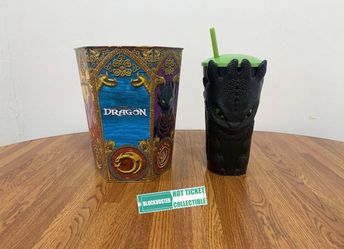 How to Train Your Dragon (Cinemark Exclusive) Collectible Combo [130 oz. Popcorn Tin + 32 oz. Grippr Cup]