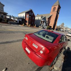 Red Car Pontiac G 6 2006 
