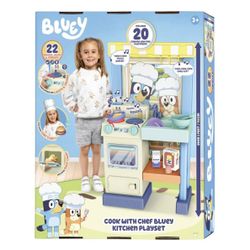 Bluey Cook With Chef Bluey Kitchen Playset