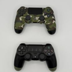 Lot of 2 Sony PlayStation 4 Controllers For Parts Or Repair - Read Description