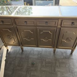 Z Gallerie gold mirrored buffet
