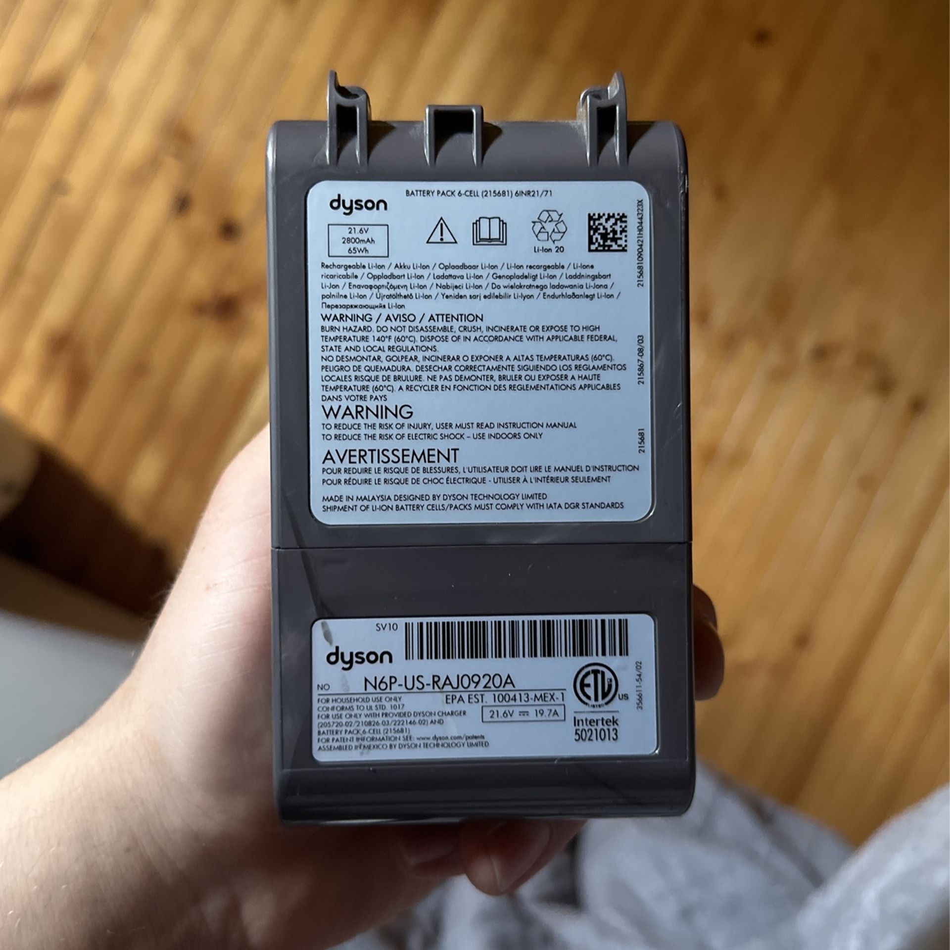 Dyson Battery And Charger