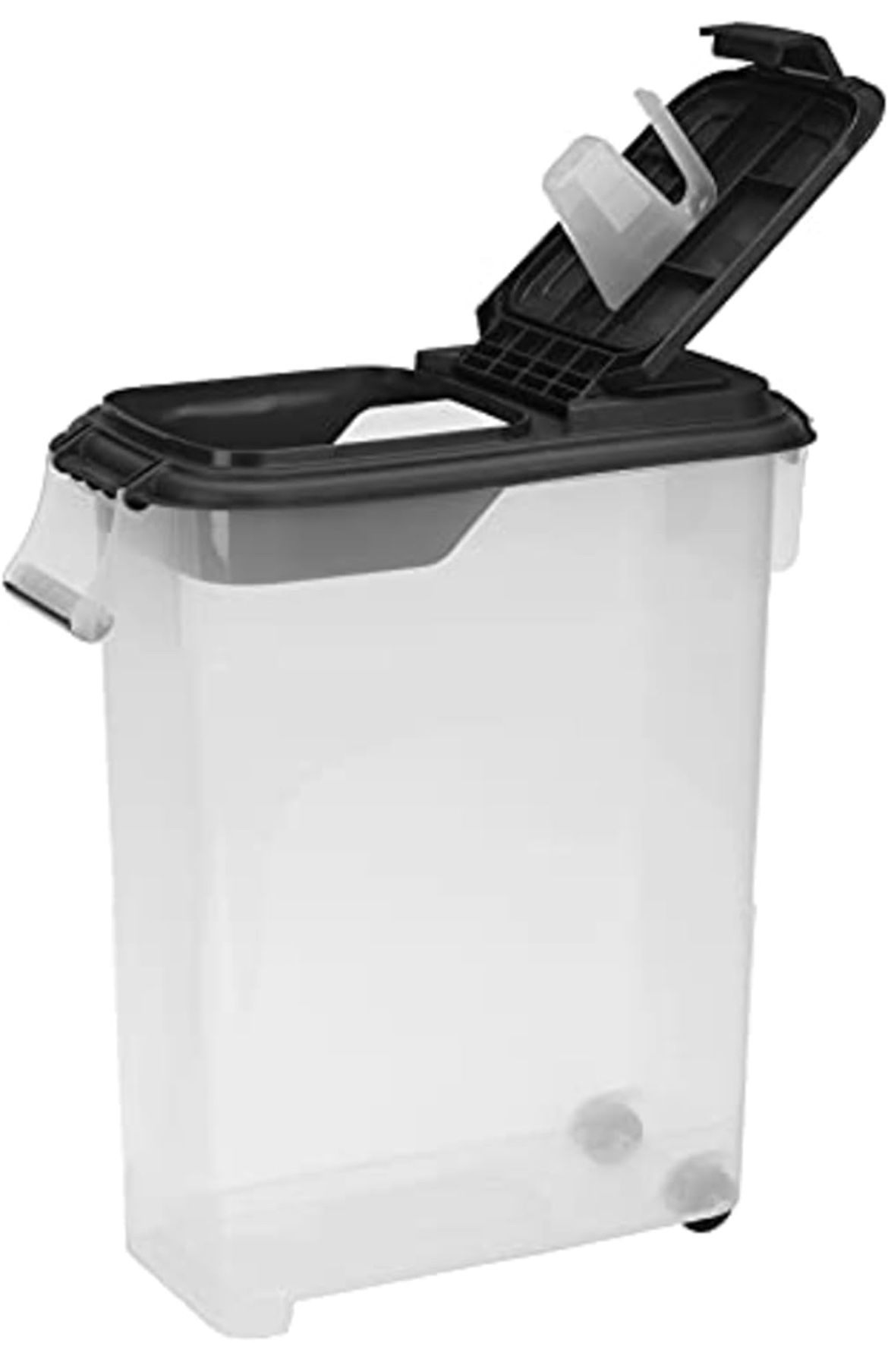 Buddeez Airtight Pet Food Storage Container - 50 QT/50 LB Capacity Dog Food Storage Container, Cat Food Container, Bird Seed Storage Container, Rollin
